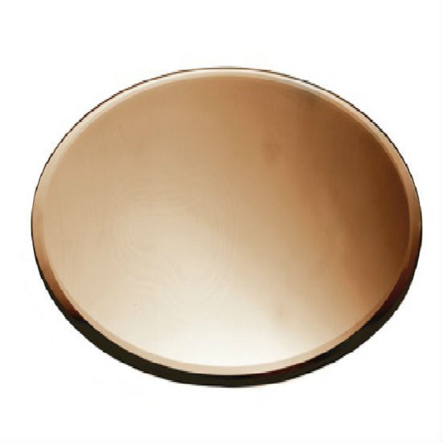 Rose Gold Glass Mirror Plate